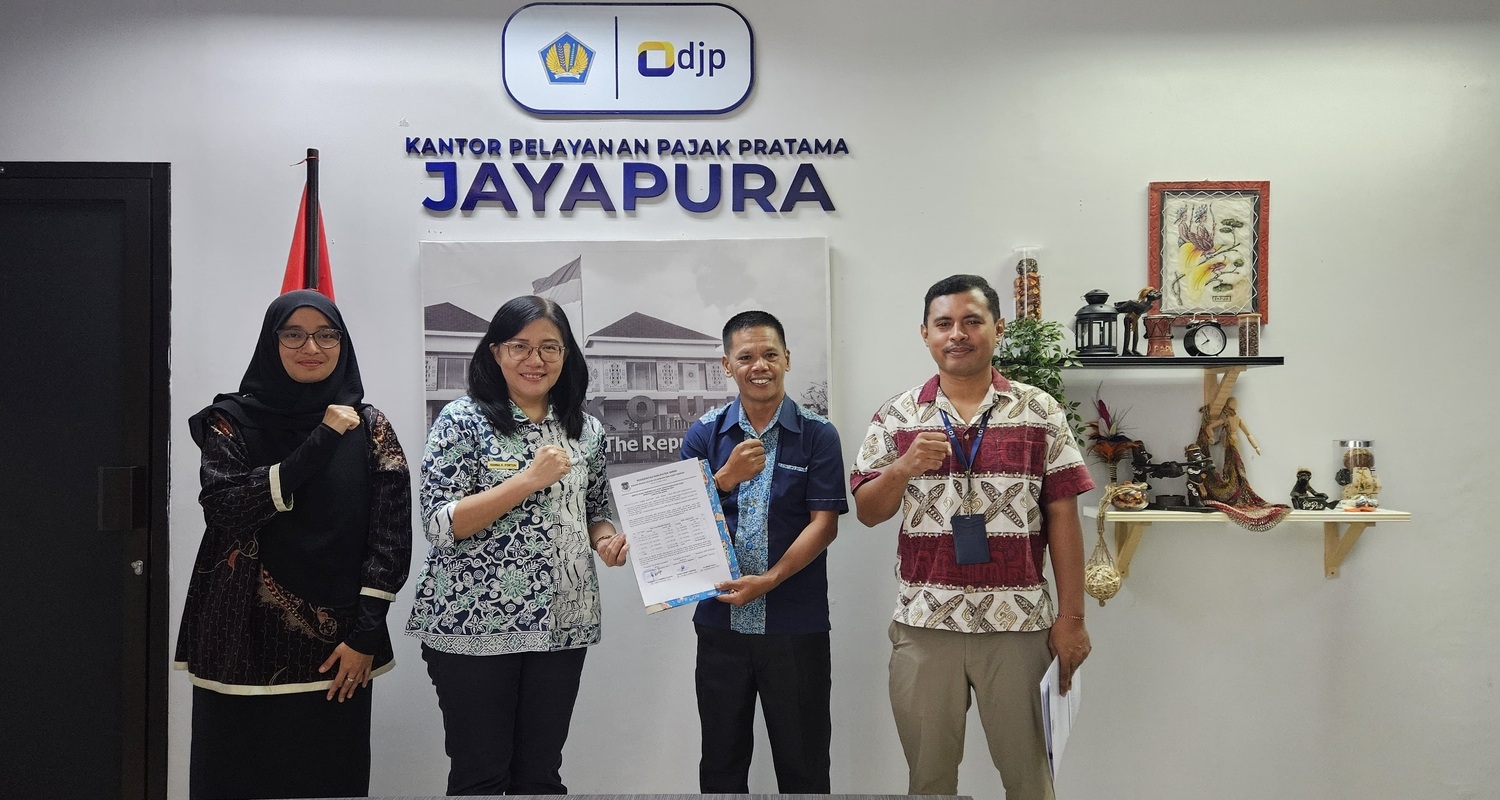 REKONSILIASI DAN PENANDATANGANAN BERITA ACARA PENYETORAN PAJAK PUSAT OLEH BPKAD KABUPATEN SARMI