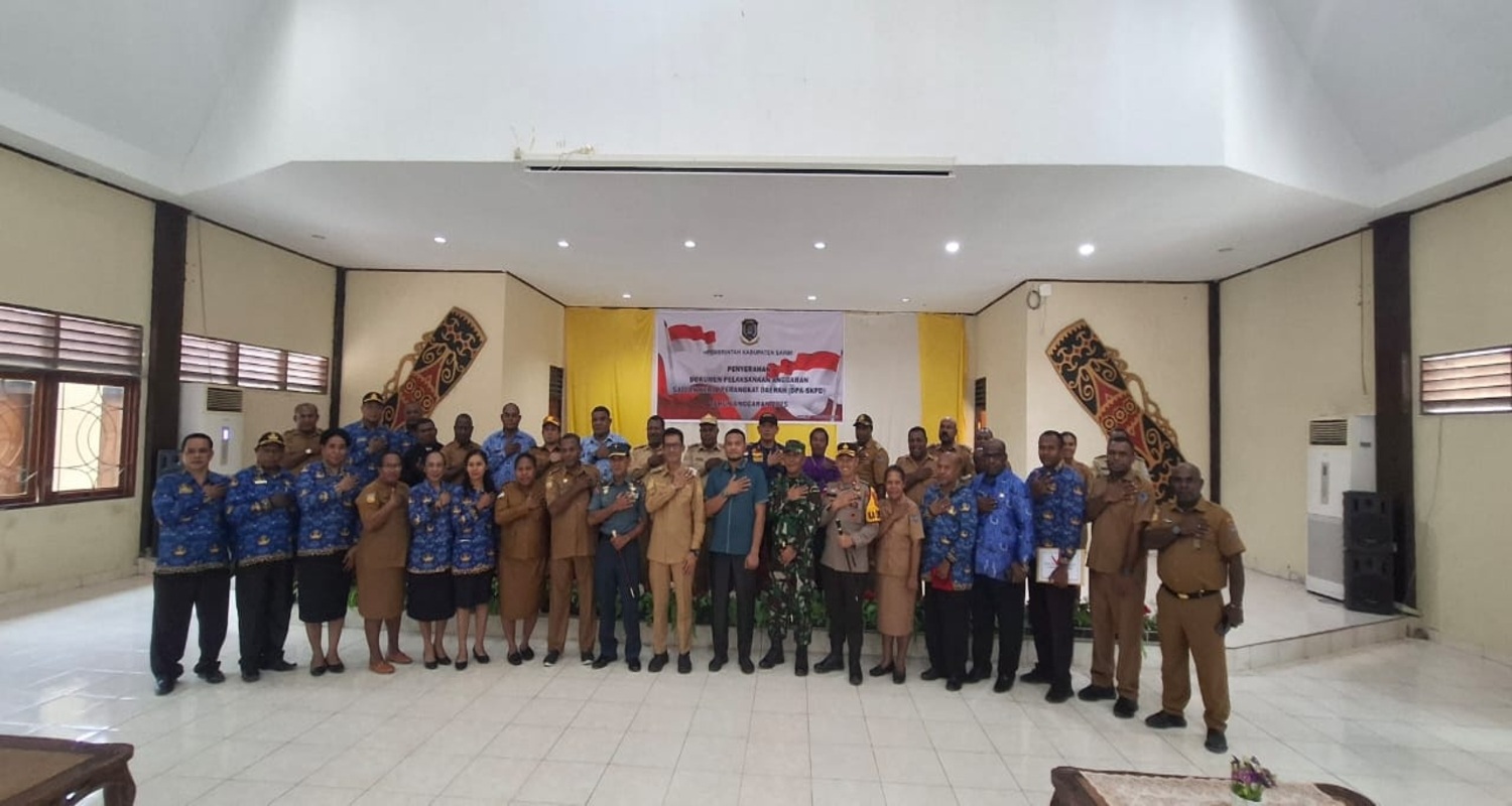PENYERAHAN DPA 2025 KEPADA 41 SKPD DI KABUPATEN SARMI